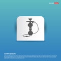 Hookah icon - Blue Sticker button