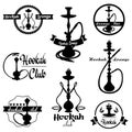 Hookah labels Royalty Free Stock Photo