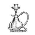 Hookah Lounge Bar Relax Equipment Vintage Vector