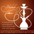 Hookah menu design Royalty Free Stock Photo