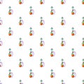 Hookah pattern, cartoon style