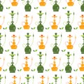 Hookah seamless pattern