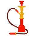 Hookah simple illustration on white background