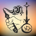 Hookah symbol for relaxation