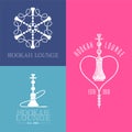 Hookah vector logo Royalty Free Stock Photo