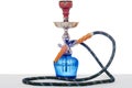 Hookah at white background. Smoking device on table in light int Royalty Free Stock Photo