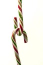 Hooked Candy canes Royalty Free Stock Photo
