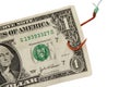 Hooked on Debt - Close Up Royalty Free Stock Photo