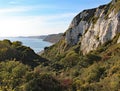 Hooken undercliff between Branscombe and Beer in Devon, England Royalty Free Stock Photo