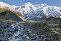 River in Aoraki/Mount Cook National Park, New Zealand Royalty Free Stock Photo