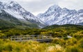 Valley, Aoraki/Mount Cook National Park, New Zealand Royalty Free Stock Photo