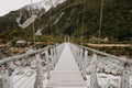 Hooker Valley Track at Aoraki or Mount Cook National Park in the Canterbury Region of South Island, New Zealand Royalty Free Stock Photo