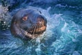 Hookers Sea lion Phacarctos hookeri NZ is the rarest in the wo Royalty Free Stock Photo