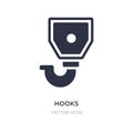 hooks icon on white background. Simple element illustration from Transport concept