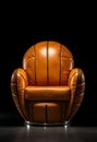 Hoops Harmony: The Basketball Chair Fusion\