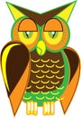 Hoot owl Vector art Royalty Free Stock Photo