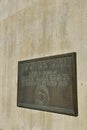 Hoover Dam bronze plaque honoring Herbert Clark Hoover, Arizona, Nevada
