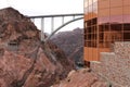 Hoover Dam bypass bridge over Colorado River Royalty Free Stock Photo