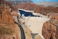 Hoover Dam and Colorado river in the background Royalty Free Stock Photo