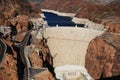 Hoover Dam and Colorado river in the background Royalty Free Stock Photo