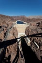 Hoover Dam on Colorado river and Lake Meade Royalty Free Stock Photo