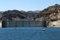 Hoover Dam , Lake Mead and Colorado River Bridge Royalty Free Stock Photo