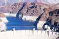 The Hoover Dam, the landscape. Royalty Free Stock Photo