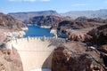 Hoover Dam seen from the bypass bridge Royalty Free Stock Photo
