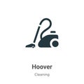 Hoover vector icon on white background. Flat vector hoover icon symbol sign from modern cleaning collection for mobile concept and