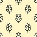 Hop beer seamless pattern background Royalty Free Stock Photo