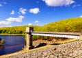 Hop brook dam Naugatuck Royalty Free Stock Photo