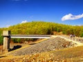 Hop brook dam Naugatuck Royalty Free Stock Photo