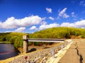 Hop brook dam Naugatuck Royalty Free Stock Photo