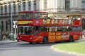 Hop on Hop Off Guided City Tour Bus Royalty Free Stock Photo