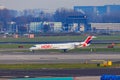 Hop! jet taxiing at Amsterdam