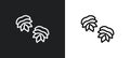 hop outline icon in white and black colors. hop flat vector icon from alcohol collection for web, mobile apps and ui Royalty Free Stock Photo