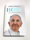 Hope: The Autobiography book by Pope Francis Royalty Free Stock Photo