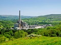 Hope cement works large manufacturing buildings in the Derbyshire countryside