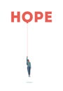 Hope concept. New beginning and faith in the future, support Royalty Free Stock Photo