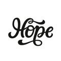 Hope. Hand letterung