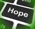 Hope Key Shows Hoping Hopeful Wishing Or Wishful