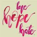 Hope Love Hate
