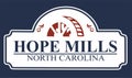 Hope Mills North Carolina with blue background