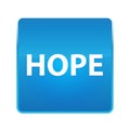 Hope shiny blue square button