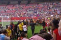 Hope Solo and the American soccer fans at the stadium
