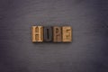 Hope Spelled Out in Type Set