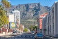 Hope Street in Cape Town. Table Mountain is visible