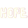 HOPE - Text design - illustration vector - banner