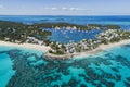 Hope Town, Beach and Lighthouse, Abaco Royalty Free Stock Photo