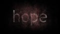 Hope written on an old grunge background Royalty Free Stock Photo